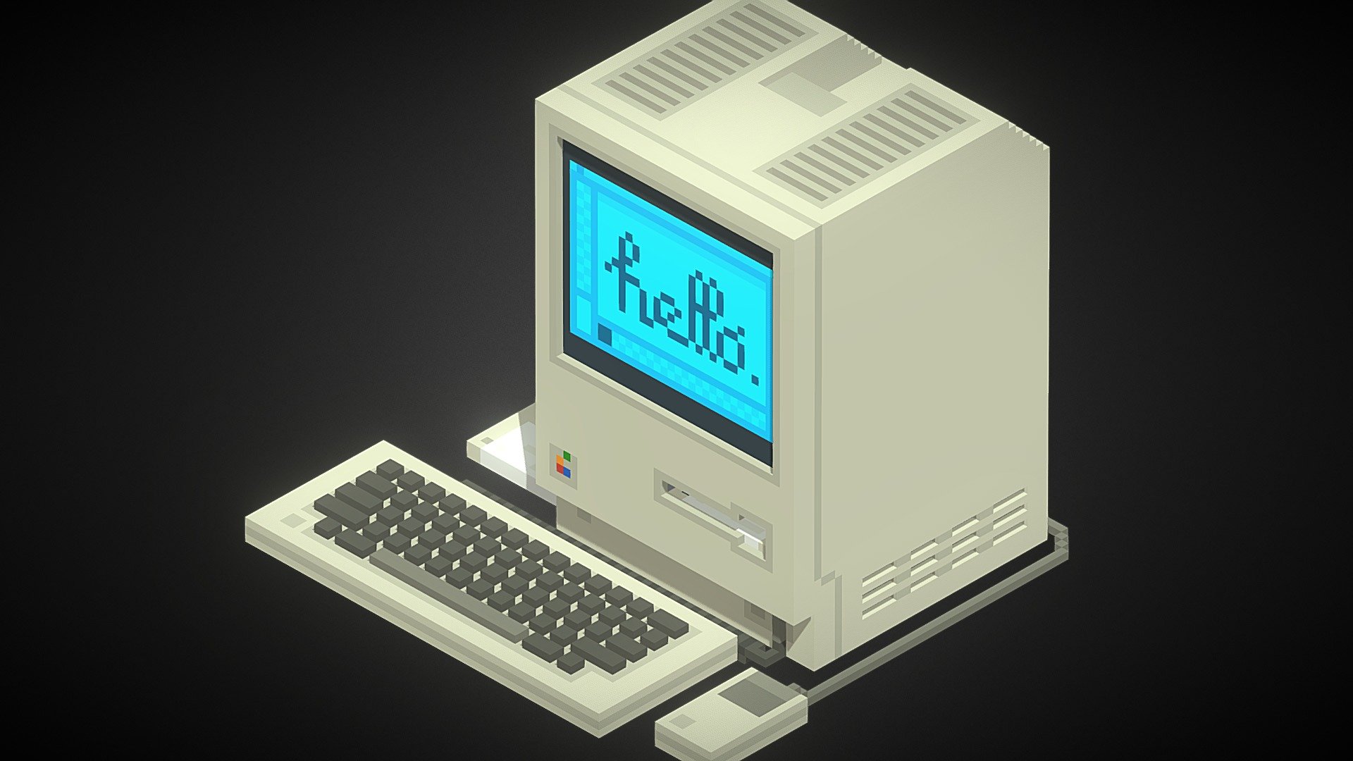 Computador antigo da Apple, o Macintosh 1984